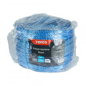 Timco BR6220C Polypropylene Rope - Blue - Long Coil 6Mm X 220M Unit 1
