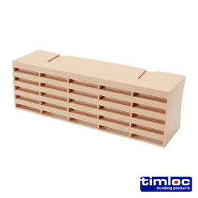 Timloc LOC1201ABBU Airbrick - Plastic - Buff - 1201Abbu 215 X 69 X 60 Box 20