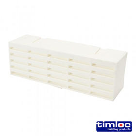Timloc LOC1201ABWH Airbrick - Plastic - White - 1201Abwh 215 X 69 X 60 Box 20