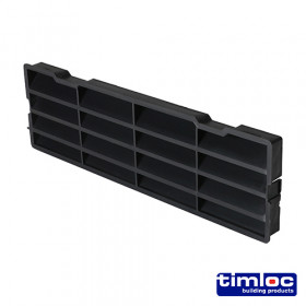 Timloc LOC1238 Through-Wall Cavity Sleeve Baffle - Black - 1238 229 X 76 Bag 1