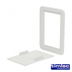 Timloc LOCAP110 Access Panel - Plastic - Clip Fit - White - Ap110 115 X 165 Bag 1