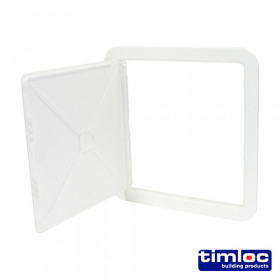 Timloc LOCAP300 Access Panel - Plastic - Hinged - White - Ap300 305 X 305 Bag 1