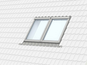 Velux EBW SK06 4021B Side-By-Side Installation Package, Tiles, 114X118, 18Mm Gap