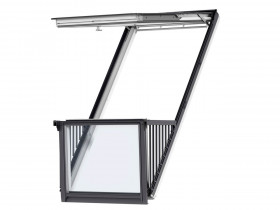 Velux GDL MK19 SK0L222 Double Roof Balcony, Slate Flashing