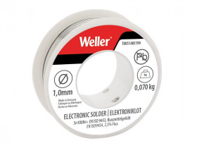 Weller T0051405199 Electronic Lead-Free Solder Sn100Ni100+, 1Mm 70G