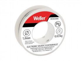 Weller T0054025099N Electronic Lead-Free Solder Sn99 Cu3, 1Mm 25G