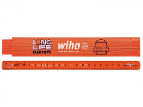 Wiha 42068 Longlife® Electricianfts Folding Ruler 2M