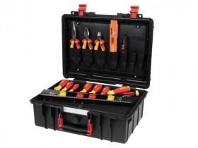Wiha 45530 L Electric Basic Tool Set, 18 Piece (Inc. Case)