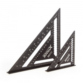 Xtrade X0900180 Rafter Square Twin Pack 7in/178Mm & 12in/300Mm