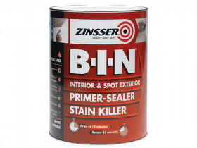 Zinsser ZN7020001A1 B.i.n® Primer, Sealer & Stain Killer Paint White 5 Litre
